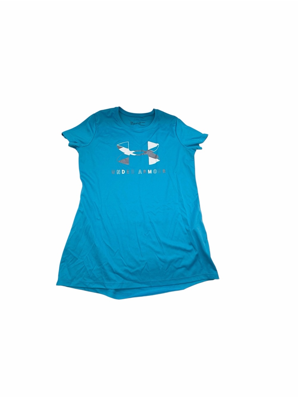 Preowned Under Armour Girls' Tech Big Logo Short Sleeve 1351636 YLG/LG/G